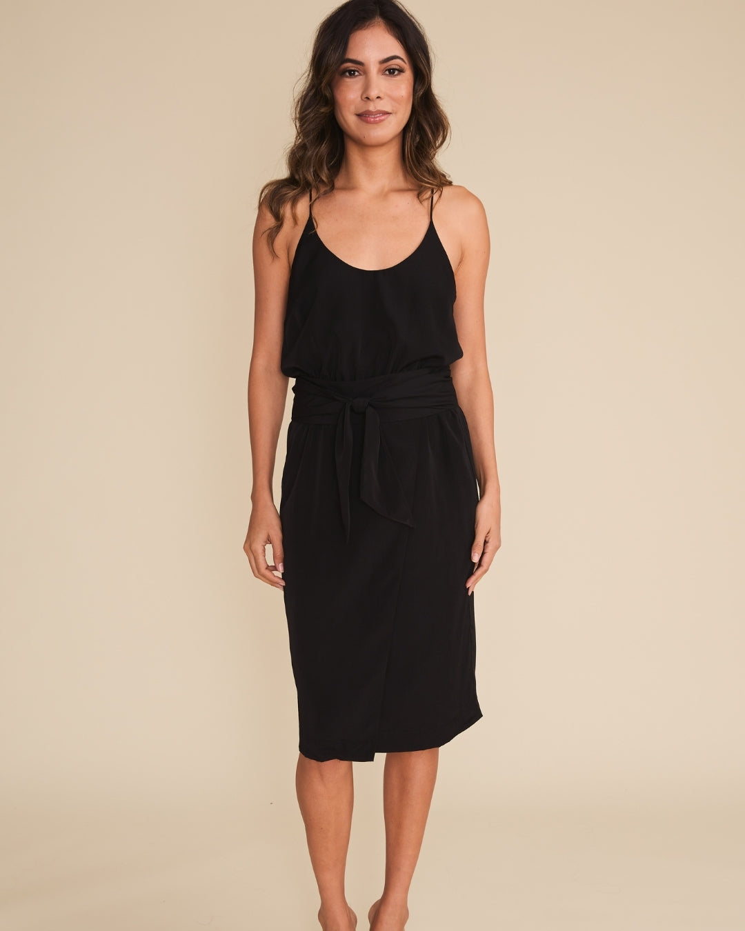 racer back dress midi Celie Mae Racer Back Dress Blue / S