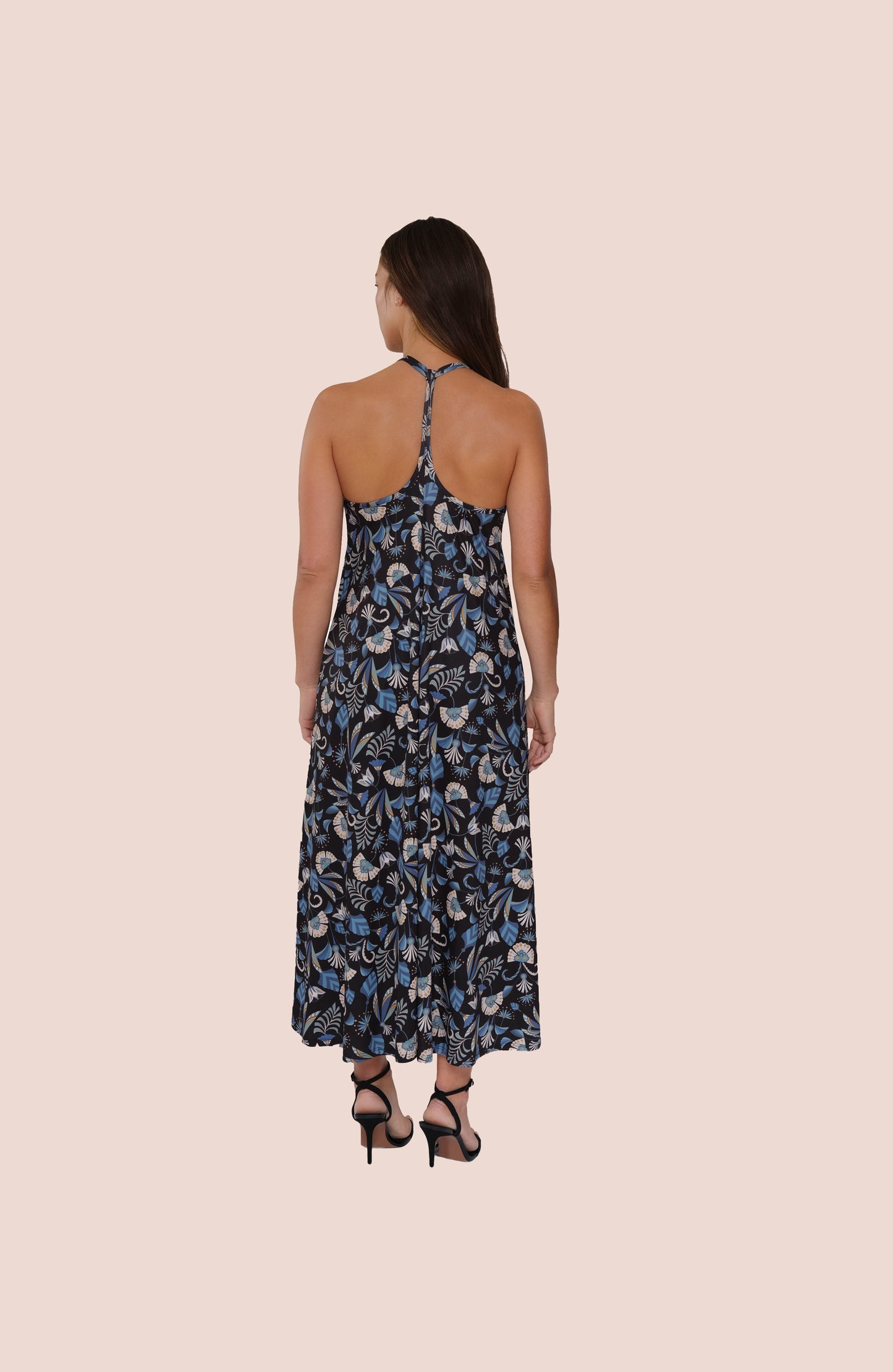 printed racerback dress