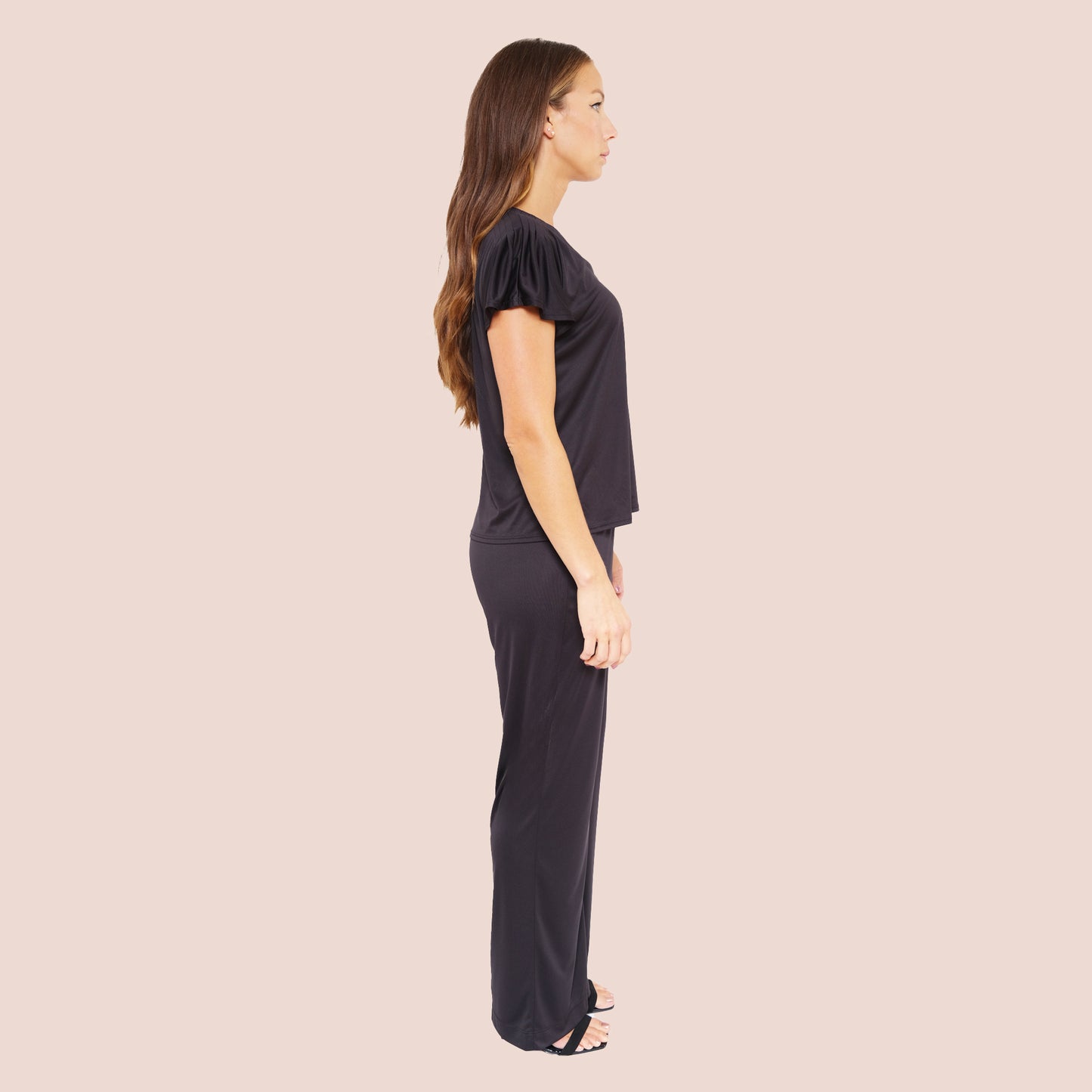 black wide leg pant