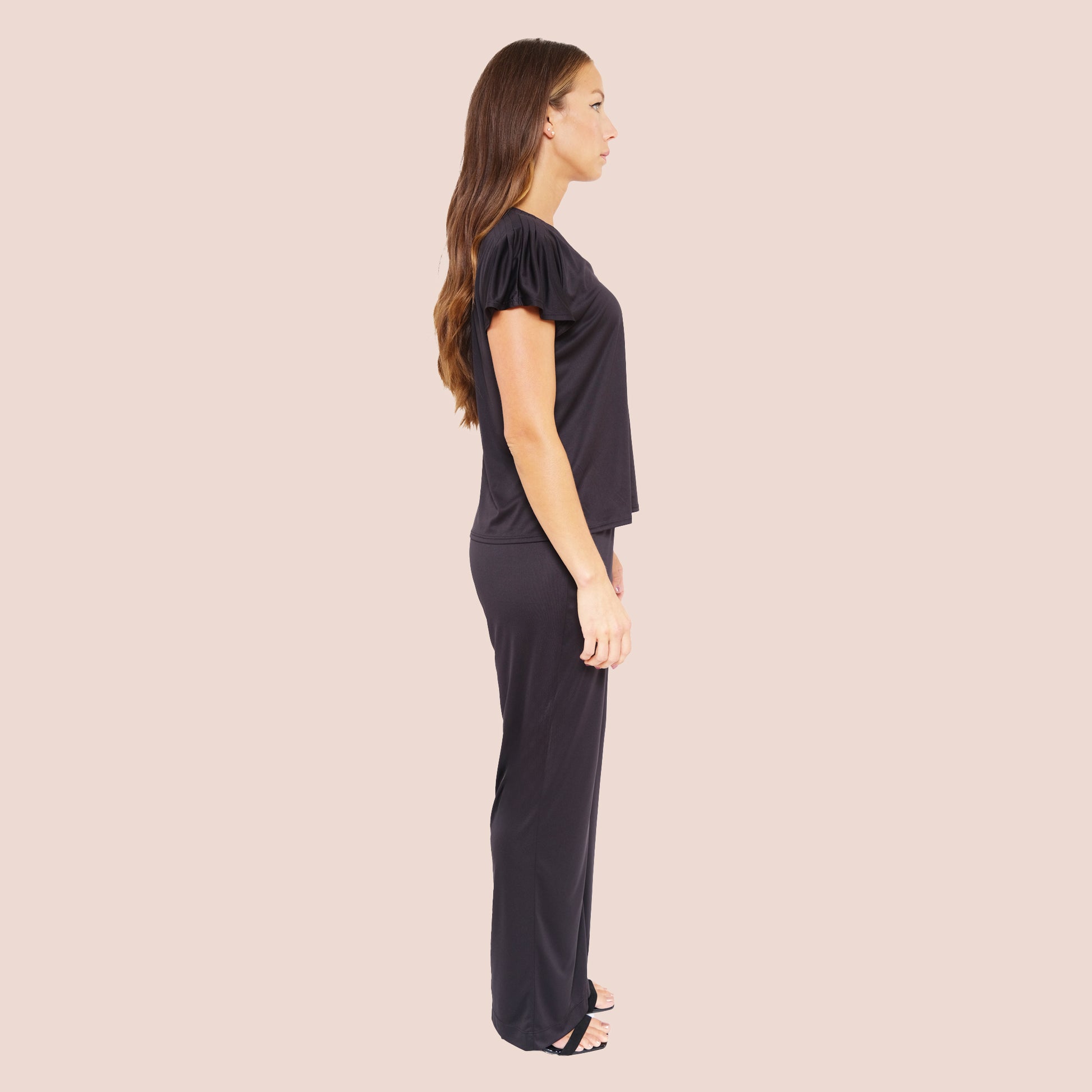 black wide leg pant