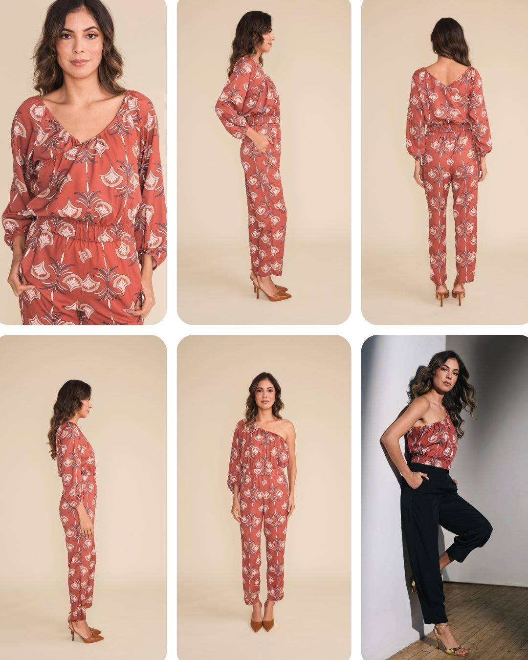 Carrie Faux Wrap Jumpsuit