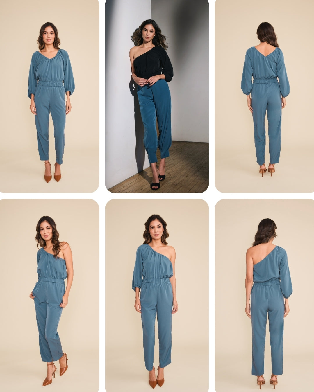 Carrie Faux Wrap Jumpsuit