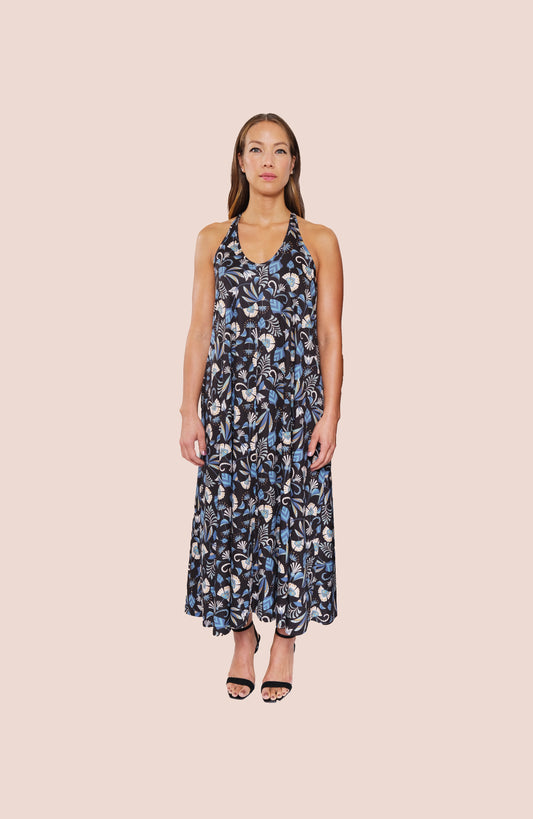 printed maxi summer dress